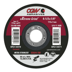 CGW Cgw 54271 Ceramic T27 Grinding Wheel 10 Per Box