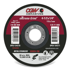 CGW Cgw 42842 Flap Disc Type 27 4.5 in 60 Grit 10 Per Box