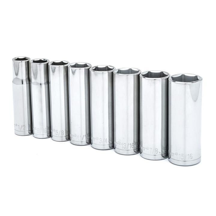 CRESCENT Crescent CSAS2N 6 Point Sae Socket Set 1/2 Inch Drive