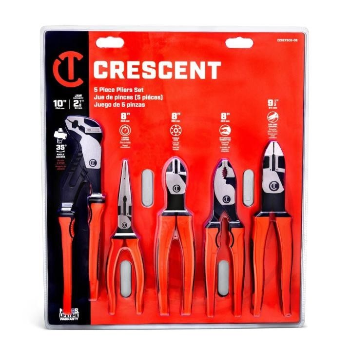 CRESCENT Crescent Z2SET5CG-06 Mixed Plier Set 5 Piece
