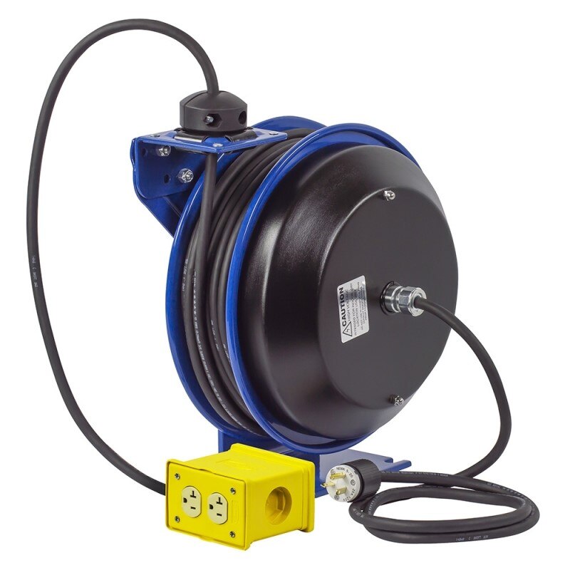 COXREELS Coxreels PC19-7512-X Power Cord Reel 75 Ft Spring Drive