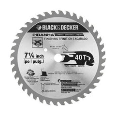 BLACK & DECKER Black Decker 67-757P Carbide Circular Saw Blade 7-1/4 in 40 Tpi