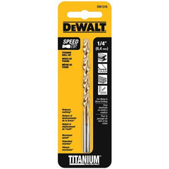 DEWALT Dewalt DW1316 Titanium Drill Bit 1/4 Inch Split Point