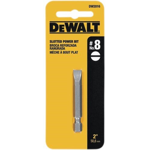 DEWALT Dewalt DW2016 Slotted Power Bit Size 8 2 Inches