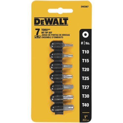 DEWALT Dewalt DW2067 Torx Bit Tip Set 7 Piece