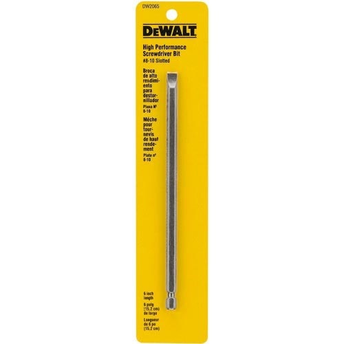 DEWALT Dewalt DW2065 Slotted Power Bit 6 Inch No 8-10