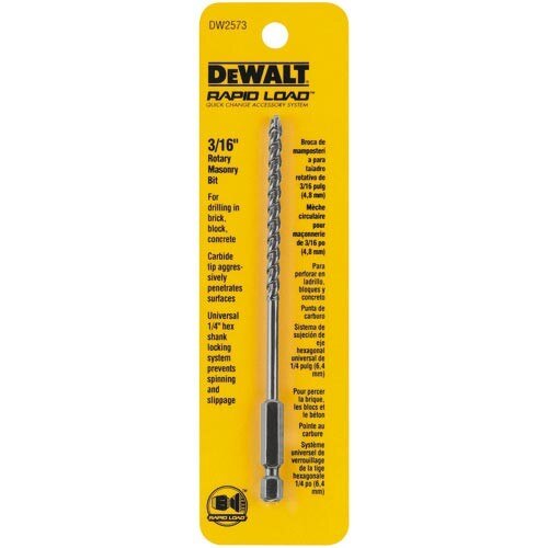 DEWALT Dewalt DW2573 Rotary Masonry Drill Bit 3/16 in