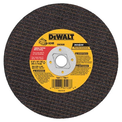 DEWALT Dewalt DW3508 Metal Abrasive Saw Blade 6.5x0.125 in