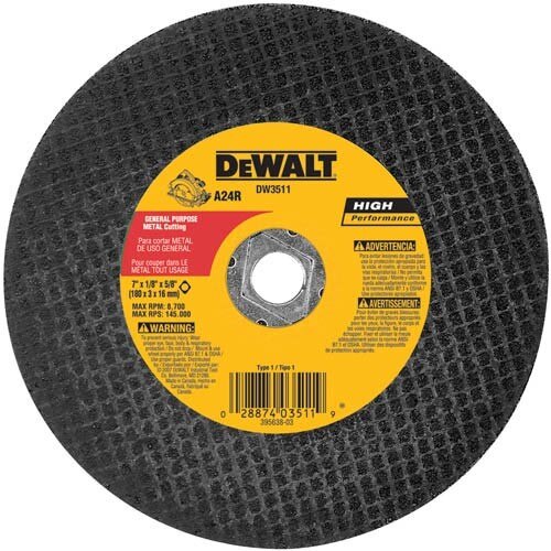 DEWALT Dewalt DW3511 Metal Abrasive Saw Blade 7x1/8 in