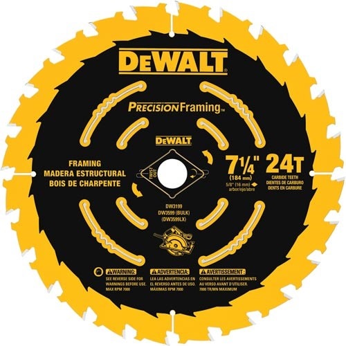 DEWALT Dewalt DW3599B10 7-1/4 in 24T Framing Blade 10 Pack