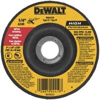 DEWALT Dewalt DW4419 Metal Grinding Wheel 4x1/4x5/8 in