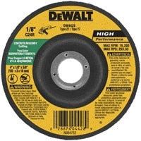 DEWALT Dewalt DW4428 Concrete Masonry Cutting Wheel 4x1/8x5/8 in