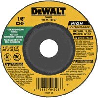 DEWALT Dewalt DW4528 Concrete Masonry Cutting Wheel 4.5 in