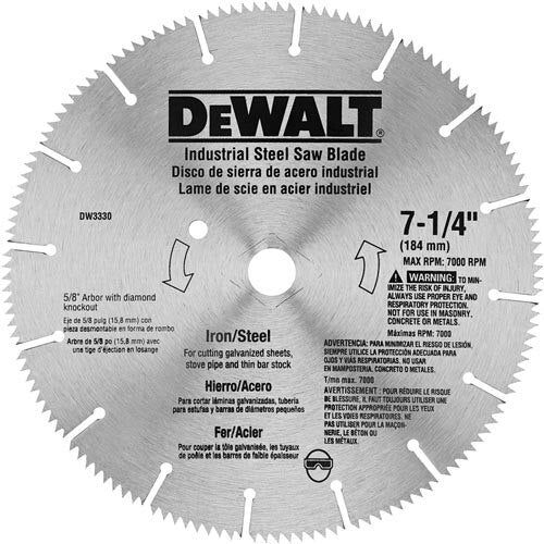 DEWALT Dewalt DW3330 Circular Saw Blade 7-1/4 Inches