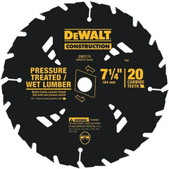 DEWALT Dewalt DW3174 Circular Saw Blade 7-1/4 in 20T