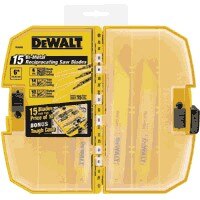 DEWALT Dewalt DW4890 Reciprocating Saw Blade Set 15 Piece