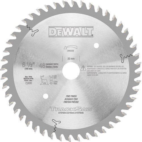 DEWALT Dewalt DW5258 Tracksaw Blade 6-1/2 in 48T Fine Cut