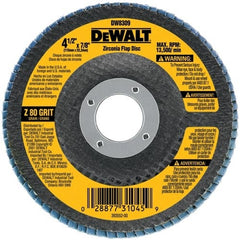 DEWALT Dewalt DW8309 Zirconia Flap Disc T29 4.5in 80 Grit