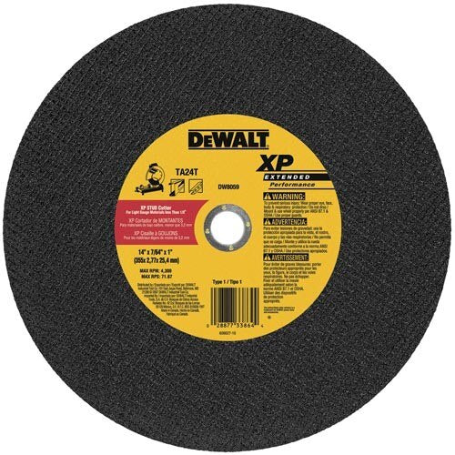 DEWALT Dewalt DW8059 Xp Chop Saw Wheel Metal 14in
