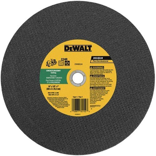 DEWALT Dewalt DW8024 Concrete Masonry Cutoff Wheel 14in