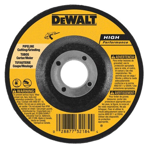DEWALT Dewalt DW8485 Pipeline Cutting Grinding Wheel