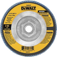 DEWALT Dewalt DW8357 Type 27 Zirconia Flap Disc 4.5in 60 Grit