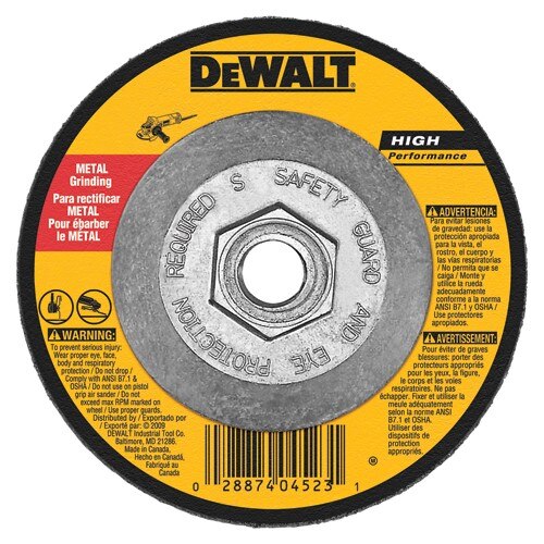 DEWALT Dewalt DW8753 Bonded Abrasive Cutting Wheel 5x3/32x5/8-11