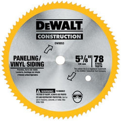DEWALT Dewalt DW9053 Circular Saw Blade 5.375 in 78 Tooth