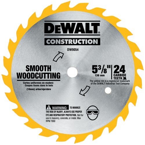 DEWALT Dewalt DW9054 Circular Saw Blade 5-3/8 in 24T