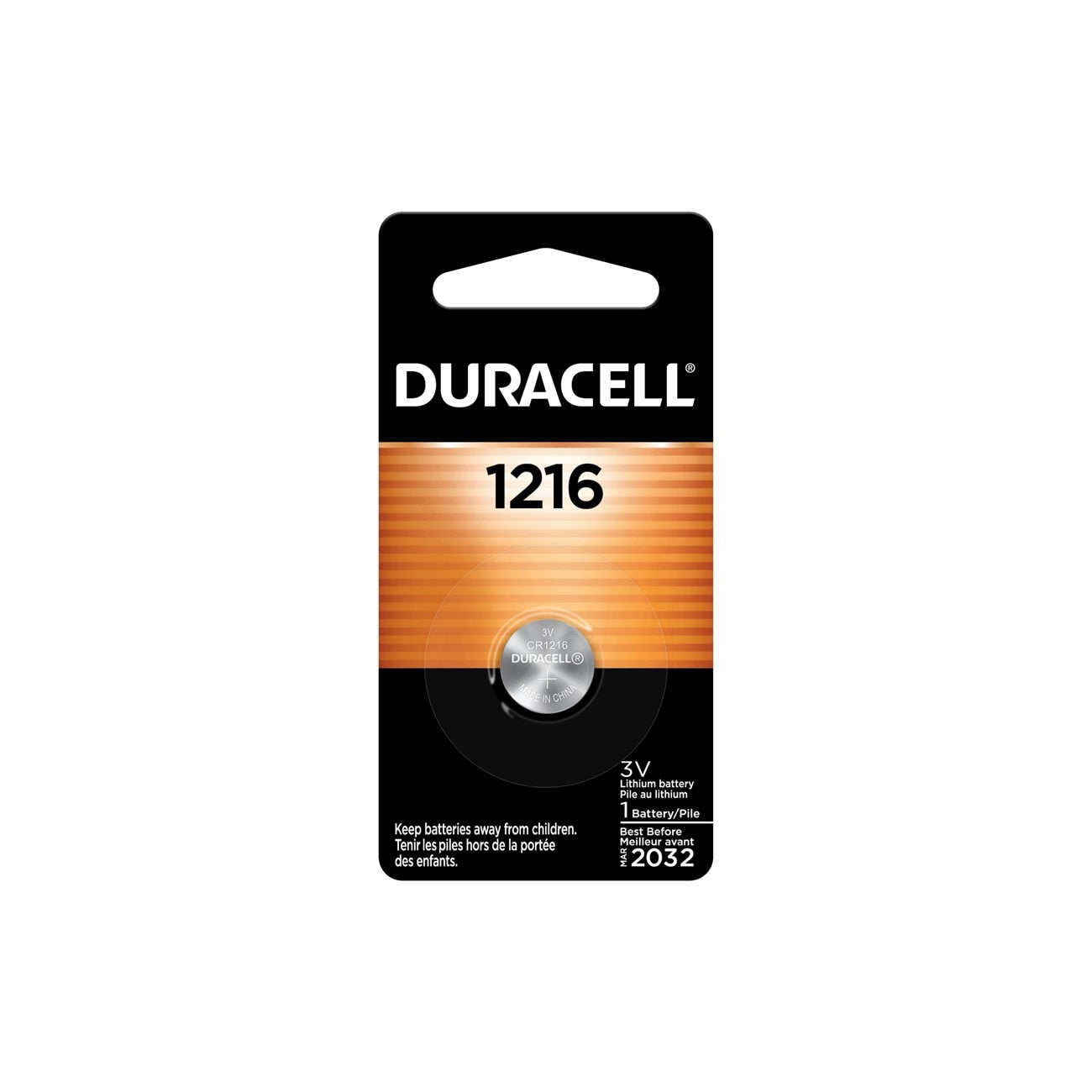 DURACELL Duracell DL1216BPK04 Lithium Coin Battery 3V 1216
