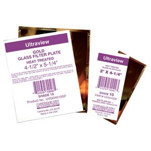DYNAFLUX Dynaflux UVGO4509GF Gold Glass Filter Plate Shade 9