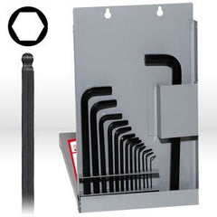 EKLIND Eklind 13216 Ball End Hex Key Set Long Arm Inch 16 Piece