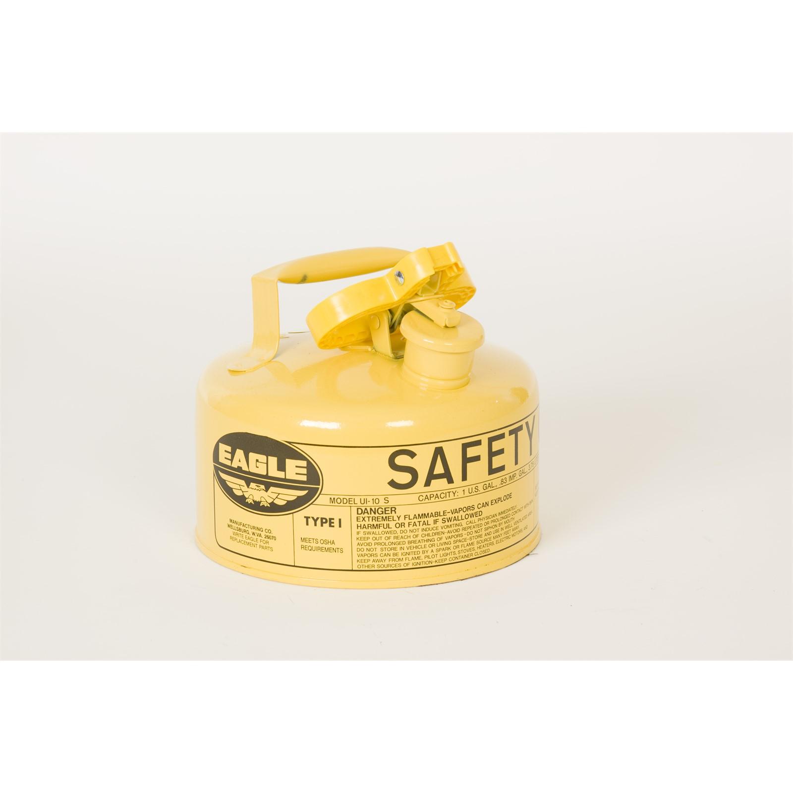 EAGLE GASKET AND PACKING Eagle Gasket and Packing UI10SY Metal Safety Can 1 Gallon