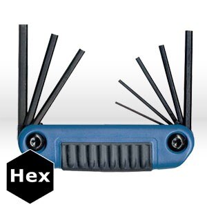 EKLIND Eklind 25181 Ergo-fold Hex Key Set 8-piece 2mm-8mm