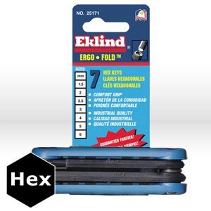 EKLIND Eklind 25171 Ergo-fold Hex Key Set 7 Piece Metric