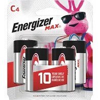 ENERGIZER Energizer E93BP-4 Max Alkaline C Batteries 4 Pack