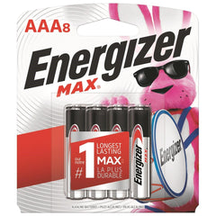 ENERGIZER Energizer E92MP-8 Aaa Alkaline Batteries 8 Pack