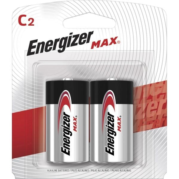 ENERGIZER Energizer E93BP-2 Max Alkaline C Batteries 2 Pack