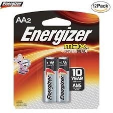 ENERGIZER Energizer E91BP-2 Aa Alkaline Batteries 2 Pack