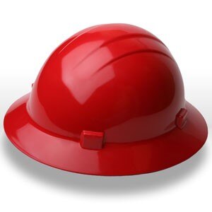 ERB 3M 19224 Full Brim Hard Hat Red Ansi Z89.1
