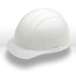 ERB 3M 19361 Full Brim Hard Hat Slotted White Ansi Z89.1
