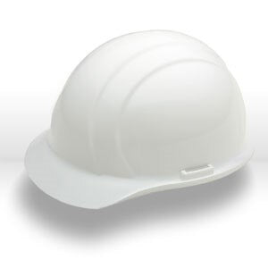 ERB 3M 19761 Full Brim Safety Helmet Slotted White