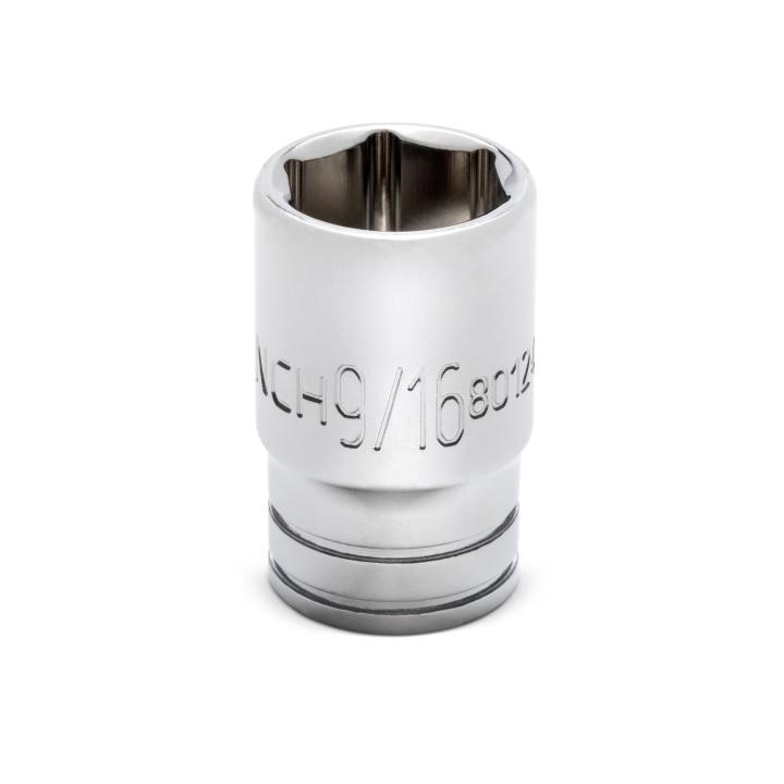 GEARWRENCH Gearwrench 80124S-06 Socket 1/4 in Drive 6 Pt 9/16 in