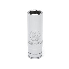 APEX Apex 80122D Deep Socket 1/4 in Drive 6 Point 7/16 in
