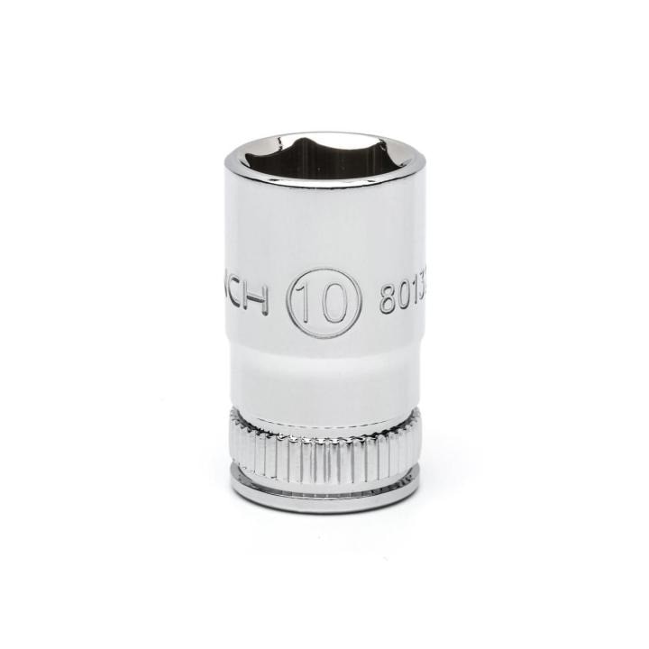 APEX Apex 80132 Socket 1/4 in Drive 6 Point 10 Mm Chrome