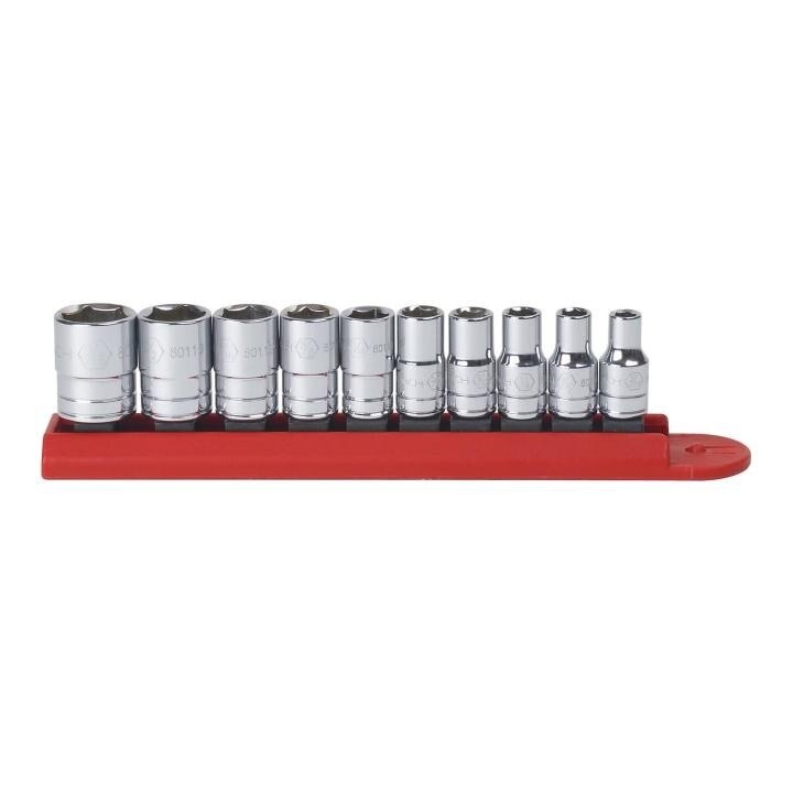 APEX Apex 80303 Socket Set 1/4 in Drive 6 Point Sae 10 Pc