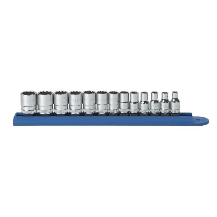 APEX Apex 80306 Socket Set 1/4 in Drive 12 Point Metric 13 Pc