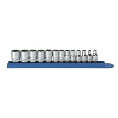 APEX Apex 80306 Socket Set 1/4 in Drive 12 Point Metric 13 Pc