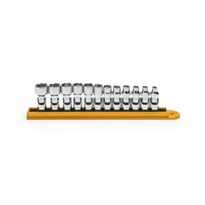 APEX Apex 80311 1/4 in Drive 6 Point Metric Flex Socket Set 12 Pc