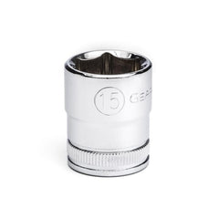 APEX Apex 80383 Socket 3/8 in Drive 6 Point 15 Mm Chrome